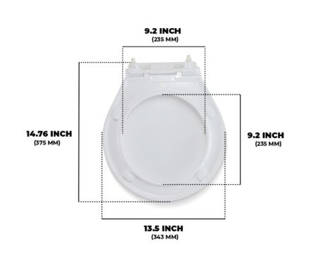TMC - Compact Size - Toilet Seat with Cover